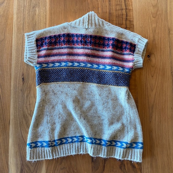 Cozy short sleeve cardigan size M - Picture 6 of 6